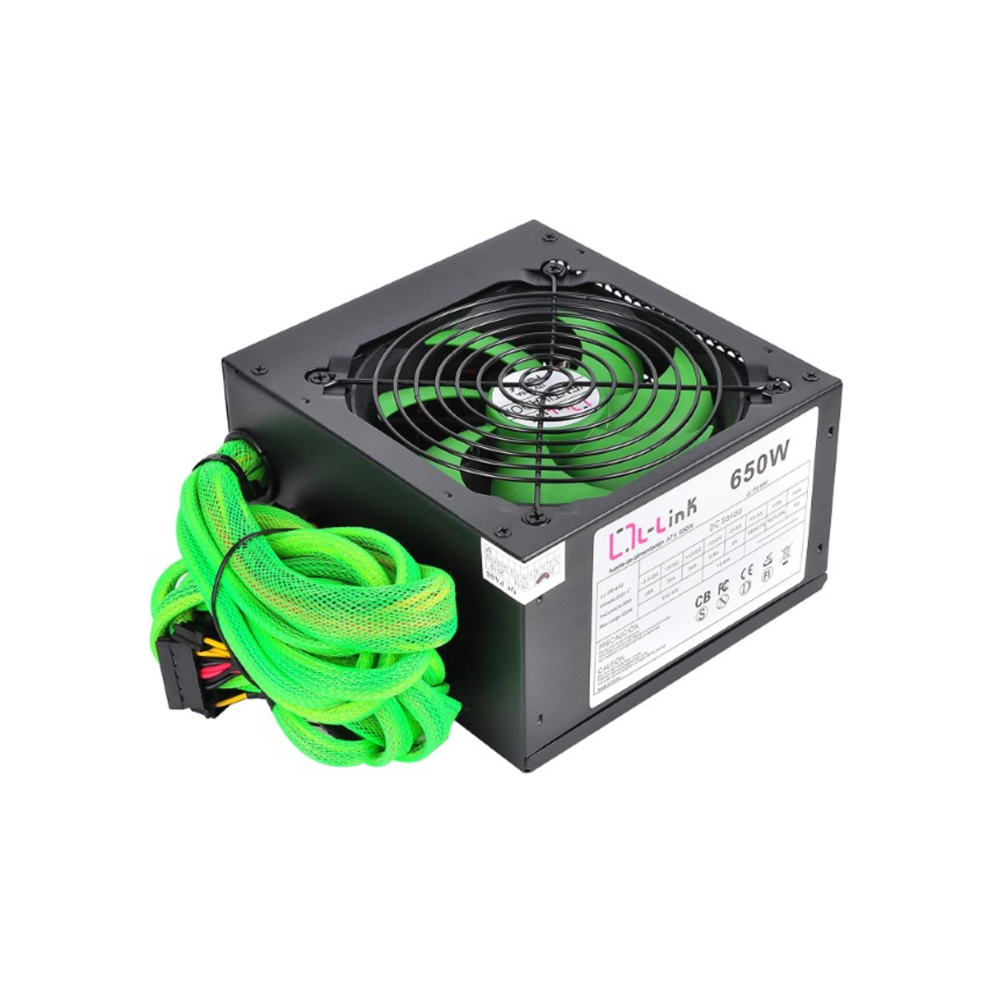 FUENTE ALIMENTACION 650W L-LINK LL-PS-650 4SATA 12CM ATX